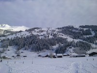 Randonnée pédestre dans le village