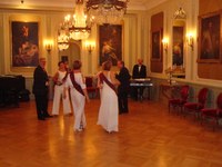 Avec des invités français dans le hall de la Grande Société Lorenzini / Berne - 2015